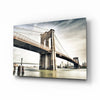 Brooklyn Bridge Glass Wall Art by Insigneart USA