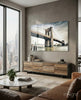 Brooklyn Bridge Glass Wall Art by Insigneart USA