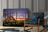 Blue Mosque Glass Wall Art by Insigneart USA