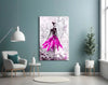 Woman (Pink) Glass Wall Art by Insigneart USA