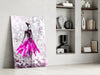Woman (Pink) Glass Wall Art by Insigneart USA