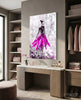 Woman (Pink) Glass Wall Art by Insigneart USA
