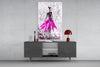Woman (Pink) Glass Wall Art by Insigneart USA