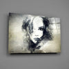 Woman Portrait Glass Wall Art by Insigneart USA