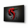 Red Pepper Glass Wall Art by Insigneart USA