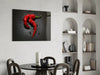 Red Pepper Glass Wall Art by Insigneart USA
