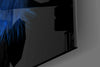 Blue Feather Glass Wall Art by Insigneart USA