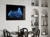 Blue Feather Glass Wall Art by Insigneart USA