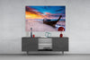 Red Sky Glass Wall Art by Insigneart USA