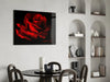 Red Rose Glass Wall Art by Insigneart USA
