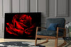 Red Rose Glass Wall Art by Insigneart USA