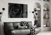 Black Rose Glass Wall Art by Insigneart USA