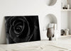 Black Rose Glass Wall Art by Insigneart USA