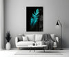 Green Feather Glass Wall Art by Insigneart USA