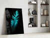 Green Feather Glass Wall Art by Insigneart USA