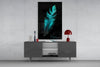 Green Feather Glass Wall Art by Insigneart USA
