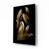 Tan Feather Glass Wall Art by Insigneart USA