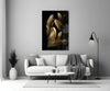 Tan Feather Glass Wall Art by Insigneart USA
