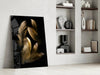 Tan Feather Glass Wall Art by Insigneart USA