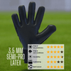 ONEKEEPER ACE Black (New Model) - All Black Negative Cut Pro-Level Goalkeeper Gloves for Kids and Adults