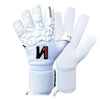 ONEKEEPER ACE White - All White Negative Cut Pro-Level Goalkeeper Gloves for Kids, Youth and Adults