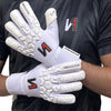 ONEKEEPER ACE White - All White Negative Cut Pro-Level Goalkeeper Gloves for Kids, Youth and Adults