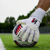 ONEKEEPER ACE White - All White Negative Cut Pro-Level Goalkeeper Gloves for Kids, Youth and Adults