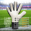 ONEKEEPER C-TEC Black and White - Pro Goalkeeper Gloves Sizes 5 to 12