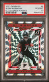 Graded 2023 Panini Donruss Bijan Robinson #4 Elite Series Rookies Rookie RC Football Card PSA 10 Gem Mint