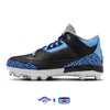 "Obsidian" Jordan 3 Retro MCS Cleats