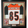 Framed Autographed/Signed Chad Ochocinco (Johnson) 35x39 Cincinnati White Football Jersey JSA COA by Hall of Fame Sports Memorabilia