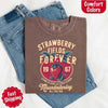 Old School Rock Band Tee – Strawberry Fields Comfort Colors Shirt by Adorb Custom Tees