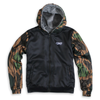 Old Timer Heavy Zip Fleece Hoodie | Black Blocked by Luckless Outfitters