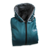 Old Timer Heavy Zip Fleece Hoodie | Teal Blocked by Luckless Outfitters