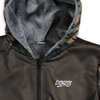 Old Timer Heavy Zip Fleece Hoodie | Brown Blocked by Luckless Outfitters