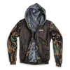 Old Timer Heavy Zip Fleece Hoodie | Brown Blocked by Luckless Outfitters
