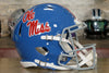 Mississippi Rebels Riddell Speed Authentic Helmet - Powder Blue