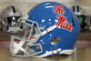 Mississippi Rebels Riddell Speed Authentic Helmet - Powder Blue