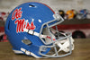 Mississippi Rebels Riddell Speed Display Helmet - Powder Blue