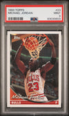 Graded 1993 Topps Michael Jordan #23 Basketball Card PSA 9 Mint