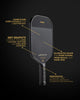 WSPB4E ELITE ELONGATED SHAPE | GRAPHITE SURFACE PICKLEBALL PADDLE