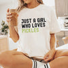 Just A Girl Who Loves Pickles Shirt by EnjoyMyDesign LLC