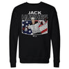 Jack Hughes New Jersey American Flag WHT by 500 LEVEL