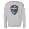 North Carolina Courage Vintage Primary Logo WHT by 500 LEVEL