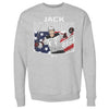 Jack Hughes New Jersey American Flag WHT by 500 LEVEL