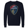 North Carolina Courage Vintage Primary Logo WHT by 500 LEVEL