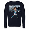 Justin Herbert Cartoon WHT by 500 LEVEL
