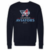 Columbus Aviators Primary Logo WHT by 500 LEVEL