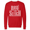 Christmas Rose And Sleigh WHT by 500 LEVEL