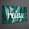 Relax 4 Pieces Mega Glass Wall Art (59"x36") by Insigneart USA